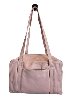 Tignanello Bubblegum Pink Pebbled Leather Tote